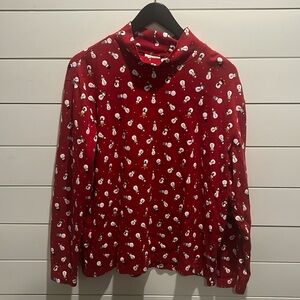 Snowman mock neck long sleeve